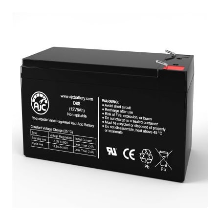 AJC APC SmartUPS SRT 5000VA RM 208V UPS Replacement Battery 8Ah, 12V, F2 -  BATTERY CLERK, AJC-D8S-I-0-182761